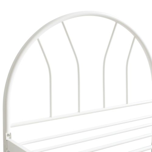 Lit avec sommier 90x190 cm SUNSHINE métal blanc