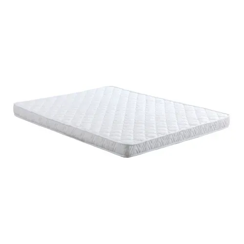 Canapé convertible express 3 places SOFTY tissu beige matelas 12 cm
