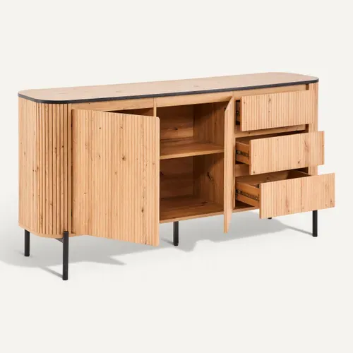 Buffet ADRIAN L.160cm imitation chêne