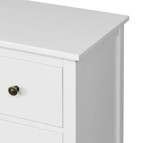 Commode 7 tiroirs L. 109 cm CHARMO blanc vue détaillée