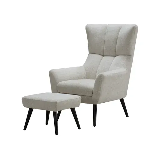 Fauteuil PRINCE tissu beige