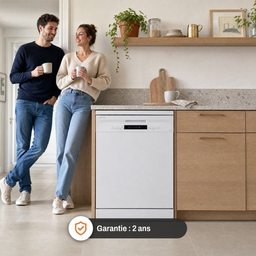 Lave-vaisselle pose libre SIGNATURE SLV16A42W 16 couverts Blanc vue de derrière