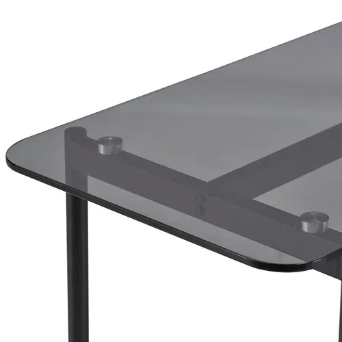Console EVA Imitation chêne et noir vue détaillée