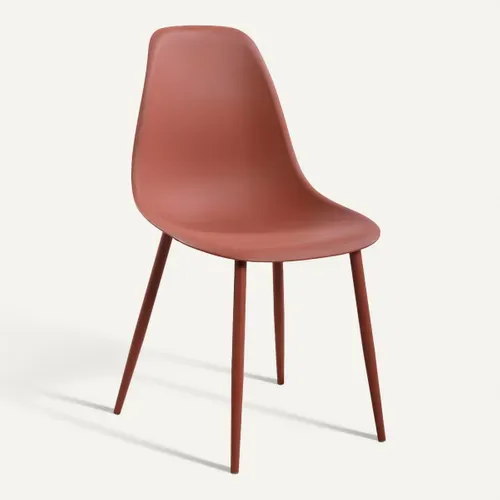 Chaise RAINA Terracotta vue 3/4
