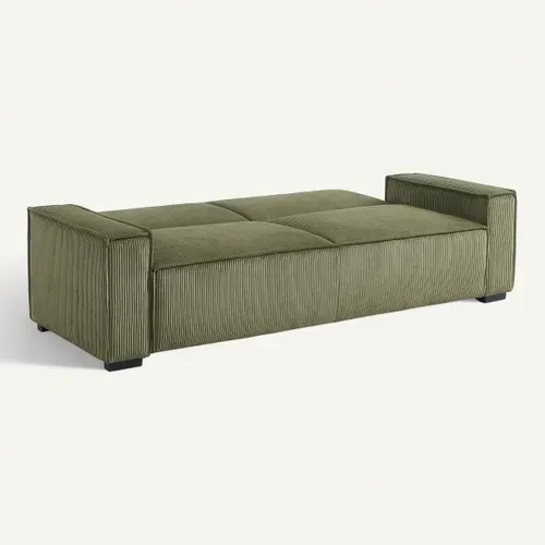 Banquette-lit 3 places JILL tissu kaki