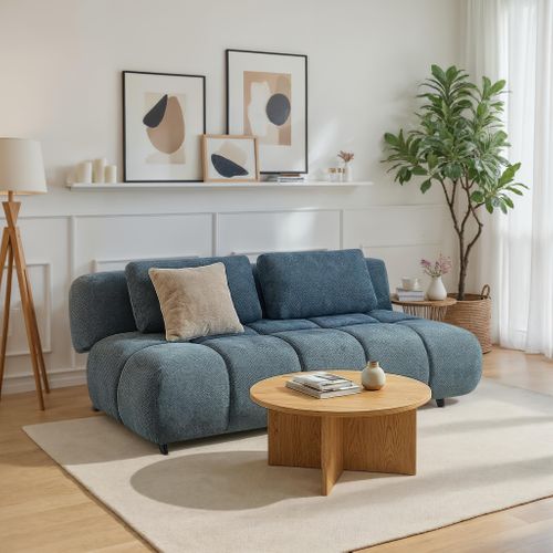 Banquette-lit BUBBLE tissu gris foncé