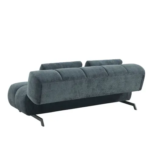Banquette-lit BUBBLE tissu gris foncé vue de derrière