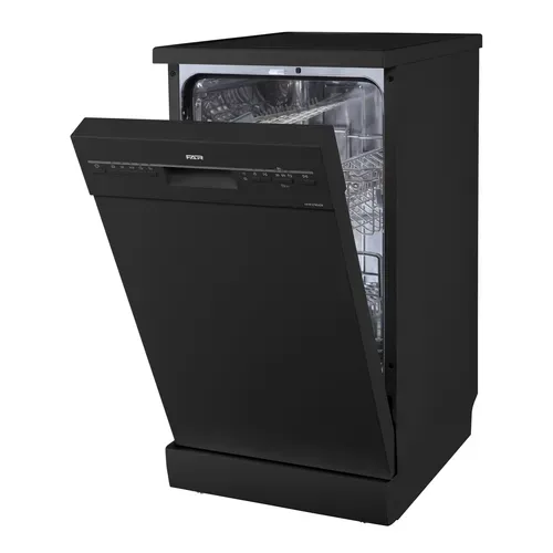 Lave-vaisselle pose libre FAR LV10C47M24DB 10 couverts Noir vue de profil
