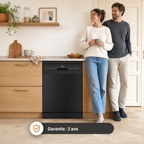 Lave-vaisselle gain de place FAR LV10C47M24DB 10 couverts Noir vue de derrière