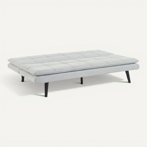 Banquette-lit clic-clac MAGGIE tissu gris clair