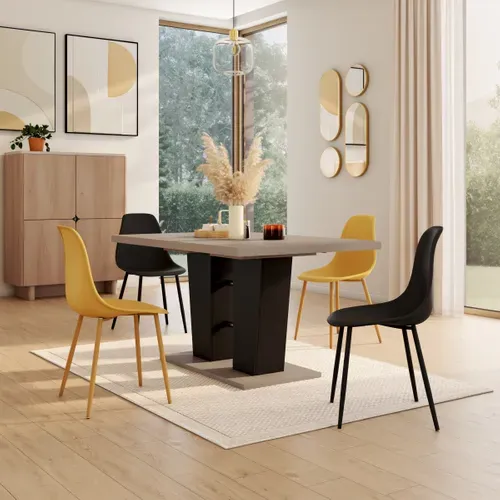 Chaise RAINA Noir vue d'ambiance 1