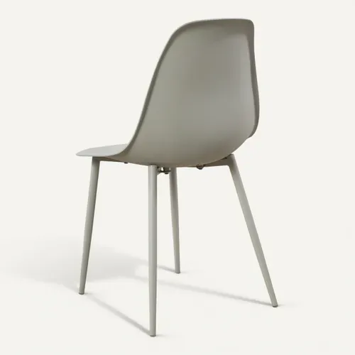 Chaise RAINA Beige vue de derrière