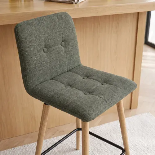 Lot de 2 tabourets de bar H. 63 cm MEVIK kaki