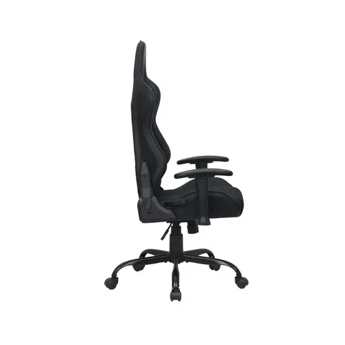 Fauteuil de bureau gamer FLAVIEN noir vue de profil