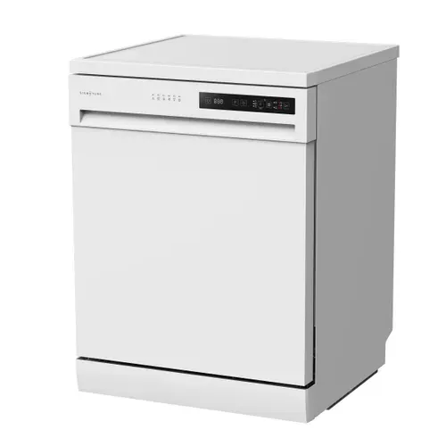 Lave-vaisselle pose libre SIGNATURE SLV15B42W 15 couverts vue de profil