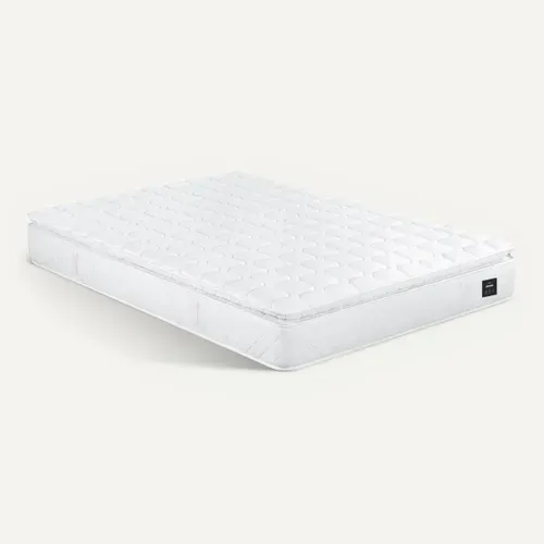 Matelas ressorts 180x200 cm avec 2 cm de mémoire de forme PERLE ép. 26 cm vue 3/4