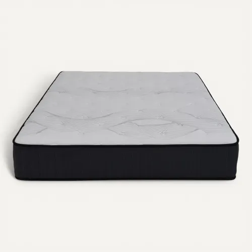 Matelas 140x200 cm ressorts avec 2 cm de mémoire de forme SENZA ép.25 cm vue de face