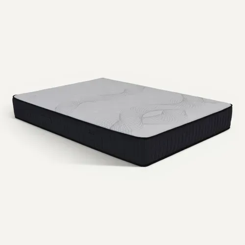 Matelas 140x200 cm ressorts avec 2 cm de mémoire de forme SENZA ép.25 cm vue 3/4