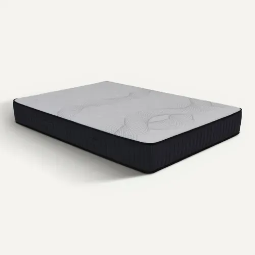 Matelas 180x200 cm ressorts avec 2 cm de mémoire de forme SENZA ép.25 cm vue 3/4