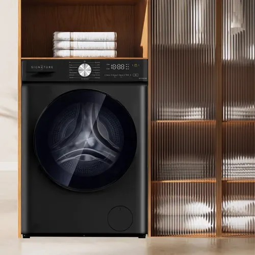 Lave-linge hublot SIGNATURE SLF1014A10B 10kg Noir vue d'ambiance 1