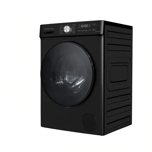 Lave-linge hublot SIGNATURE SLF1014A10B 10kg Noir vue de profil
