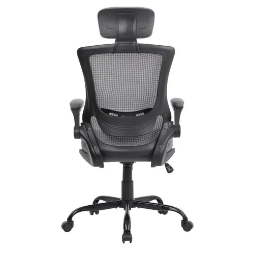 Fauteuil de bureau ergonomique gamer MERLON tissu gris vue de profil