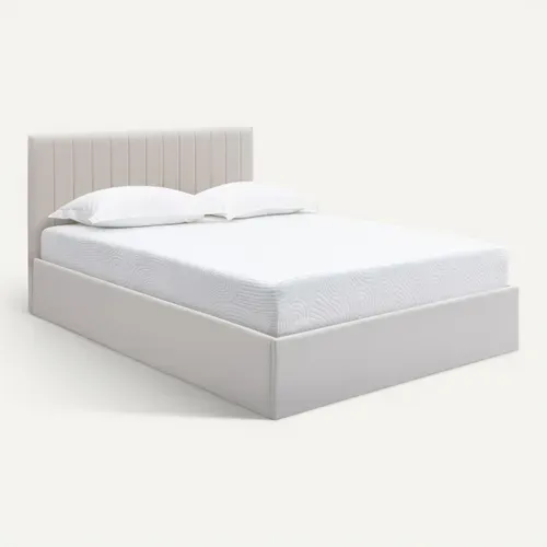 Lit coffre 140x190 cm SKY beige vue 3/4