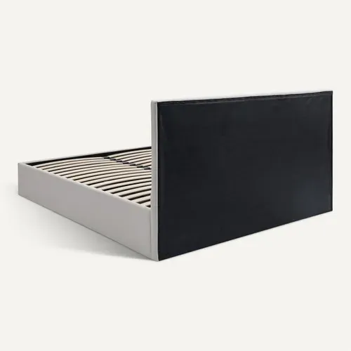 Lit coffre 140x190 cm SKY beige vue de derrière