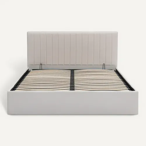 Lit coffre 160x200 cm SKY beige vue de face