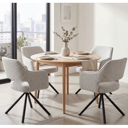Chaise pivotante VICTOIRE Gris vue d'ambiance 1
