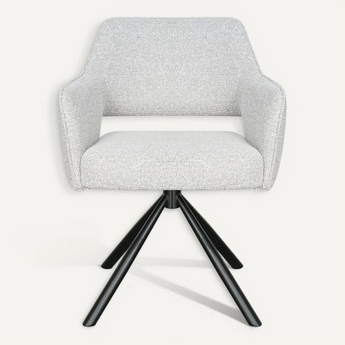 Chaise pivotante VICTOIRE Gris vue de face