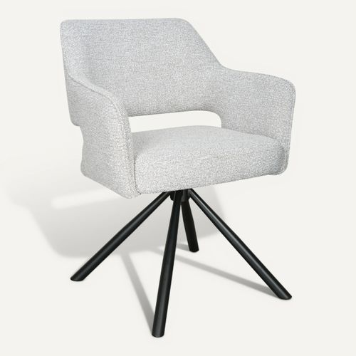 Chaise pivotante VICTOIRE Gris vue 3/4