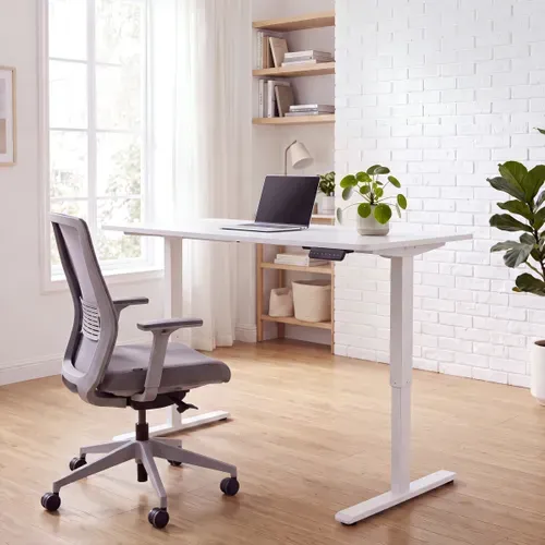 Bureau assis/debout L.160 cm LOUIS blanc