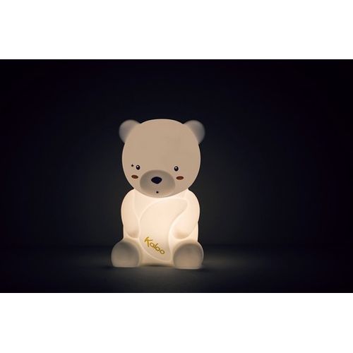 Home -ma Veilleuse Souple LED Ours L Blanc