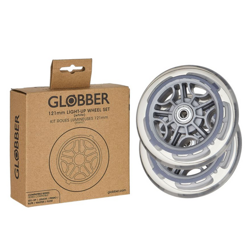 Set 2 Roues Lumineuses Blanches Go-up/primo/elite/ Expert/flow