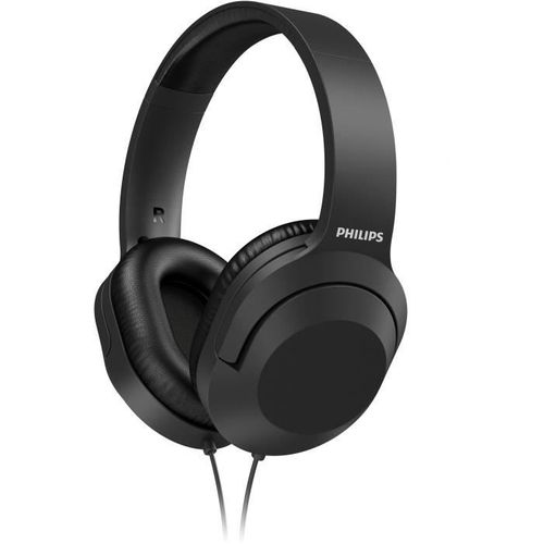 Casque Stéréo - Arceau Léger - Haut-parleurs 40mm - Coussinets De Coque Doux - Noir - Tah2005bk