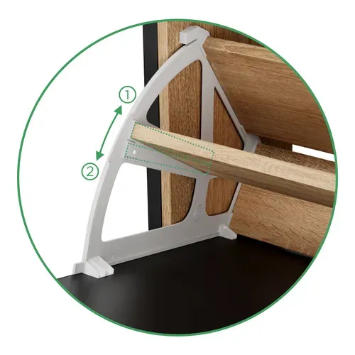 Meuble à Chaussures - Armoire à Chaussures Couleur Noir / Bois