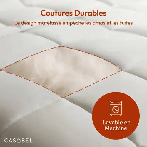Couette 220x240 Cm, 450 Gsm, Respirante, Lavable