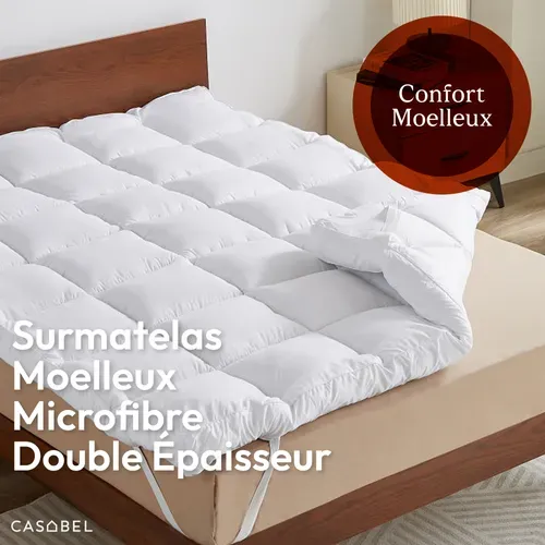 Surmatelas Moelleux 140 X 190 Cm Extra épais