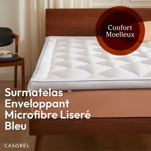 Surmatelas Douceur 140 X 200 Cm En Microfibre