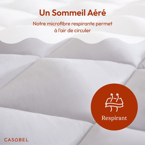 Surmatelas Douceur 140 X 200 Cm En Microfibre