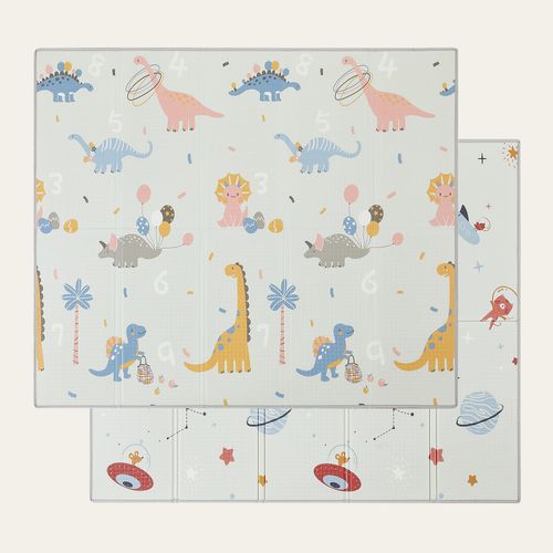 Tapis D’éveil Bébé 180×200 Cm, Pliable, Motifs Jurassique