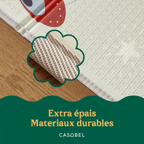 Tapis D’éveil Bébé 180×200 Cm, Pliable, Motifs Jurassique