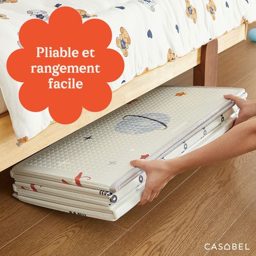 Tapis D’éveil Bébé 180×200 Cm, Pliable, Motifs Jurassique