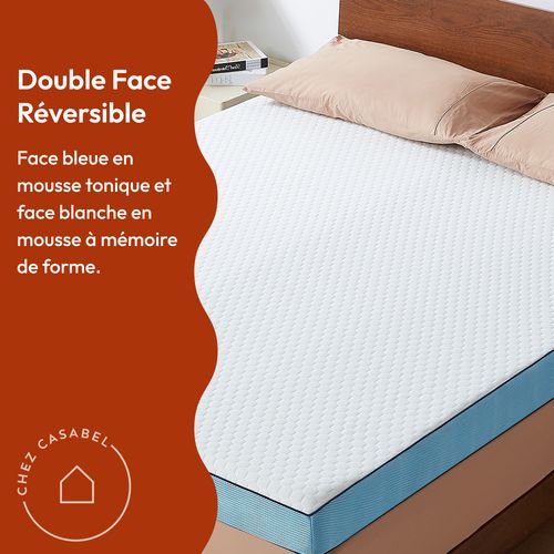Surmatelas 140 X 190 Cm Mémoire De Forme - 7 Cm D'épaisseur