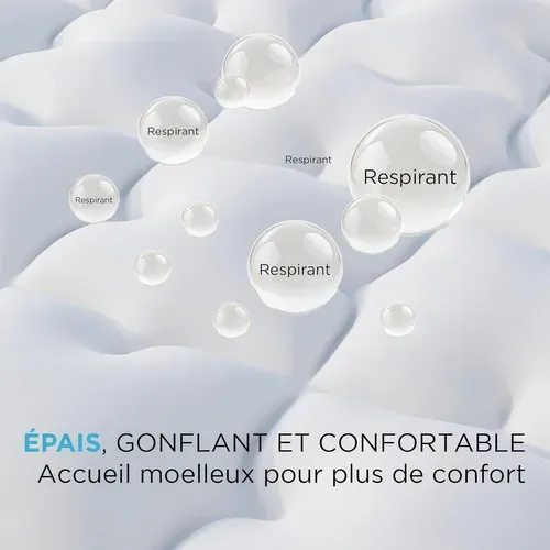 Surmatelas Diamant 140 X 190 Cm En Microfibre