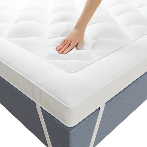 Surmatelas 140x190 Cm Respirant En Microfibre, Antidérapant, Hypoallergénique