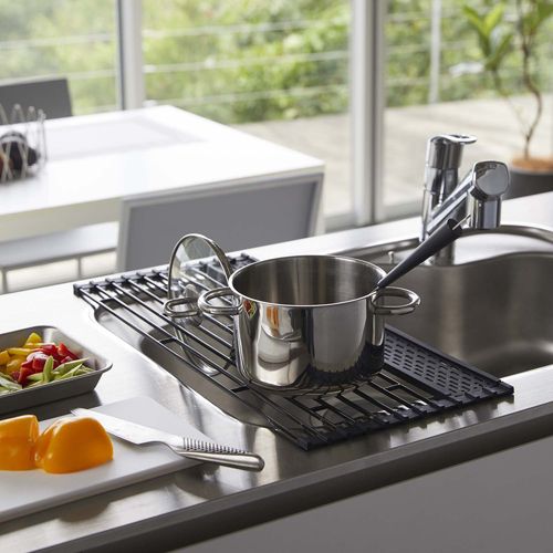 Egouttoir Pliable En Métal Et Silicone Drainer