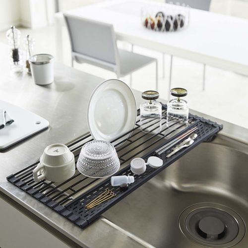 Egouttoir Pliable En Métal Et Silicone Drainer