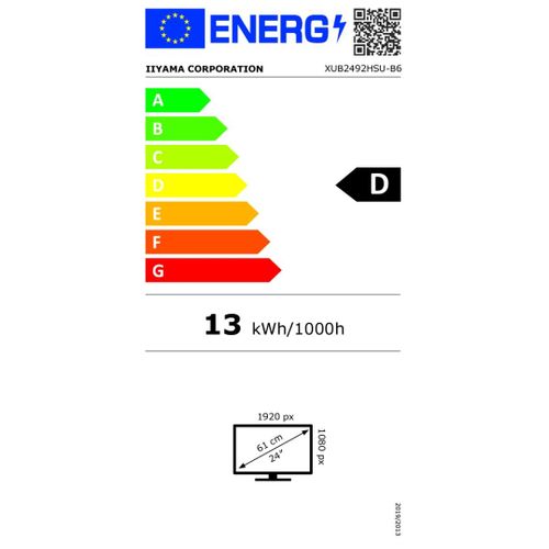 Ecran D'ordinateur Iiyama Xub2492hsu-b6